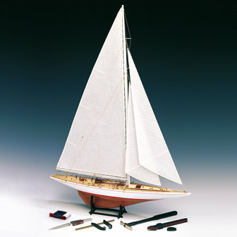 Rainbow U.S. Defender 1934; houten modelbouw; amati; AMATI; modelbouw boot; schaal 1op35; schaal 1:35; 