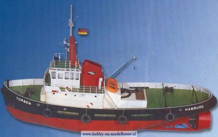 Sleepboot Torben; Aeronaut; modelbouw boten hout; modelbouw schepen binnenvaart; modelbouw schepen; modelbouw schepen voor begi