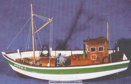 Viskotter Anna 2; Viskotter; Aeronaut; modelbouw boten hout; modelbouw schepen binnenvaart; modelbouw schepen; modelbouw schepe