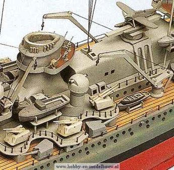 Slagschip Scharnhorst; 1:200; Aeronaut; modelbouw boten hout; modelbouw schepen binnenvaart; modelbouw schepen; modelbouw schep