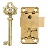 Slot; kleine ijzerwaren; webwinkel ijzerwaren;  sierslotjes; slotjes met sleutel; slot klokkast; modelbouw; miniaturen; sluitin