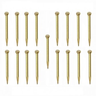 Messing nagels 10 mm; spijkers; spijkertjes; amati