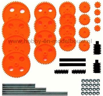 Tandrad assortiment incl. assen