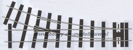 Wissel rechts met kleine radius voor SM-32