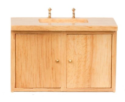 Aanrechtkast, onderdeel van 6-delige keukenmeubilair 03780; poppenhuis; schaal 1 op 12; schaal 1:12
