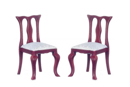 Eetkamer stoelen, onderdeel van 6-Delige mahoniehouten eetkamerset 00802