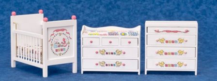 3 delige ABC gekleurde babykamer