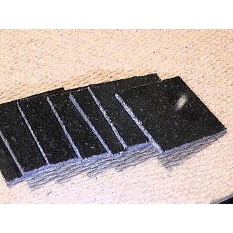 Plavuizen zwart graniet, 25*25*2 mm