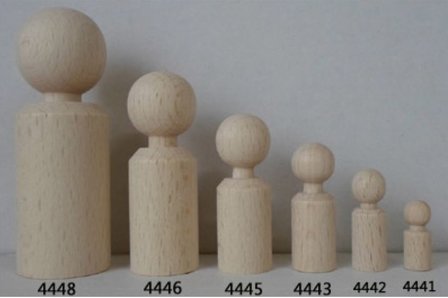 houten bollen;  beukenhouten bollen; Houten bollen met boorgat; houten kralen; Kegelvormige cilindrische pion, 
