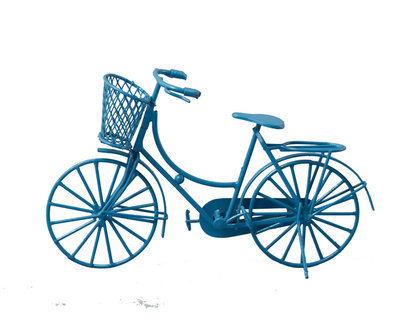 Blauwe opoefiets