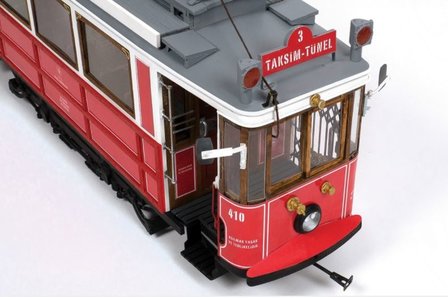 OC53010; Tram Istanbul voor spoor G; spoor G; modelbouw tram OcCre; Occre modelbouw; modelbouw; nederlandse bouwbeschrijving; m