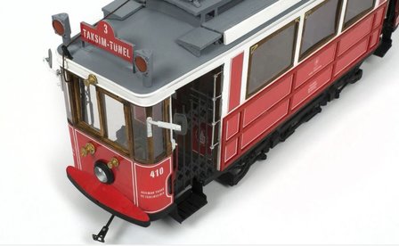 OC53010; Tram Istanbul voor spoor G; spoor G; modelbouw tram OcCre; Occre modelbouw; modelbouw; nederlandse bouwbeschrijving; m