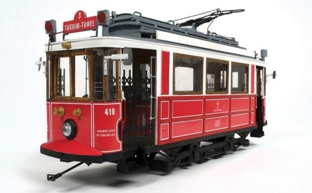 OC53010; Tram Istanbul voor spoor G; spoor G; modelbouw tram OcCre; Occre modelbouw; modelbouw; nederlandse bouwbeschrijving; m