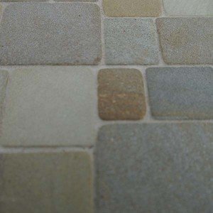 Rechthoekige willekeurige plavuizen, kleur green stone