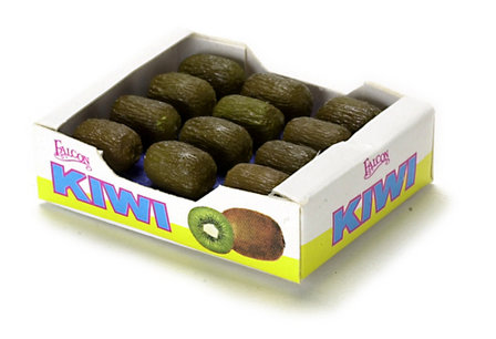 doos kiwi&#039;s; miniatures world; Poppenhuis 1:12; 1op12; inrichting voor poppenhuizen; poppenhuizen;  miniaturen voor poppen