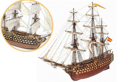 Sant&iacute;sima Trinidad; OC15800; Occre; Modelbouw schepen; Modelbouw; OcCre; Nederlandse bouwbeschrijving; 15800; modelbouw; OcCre