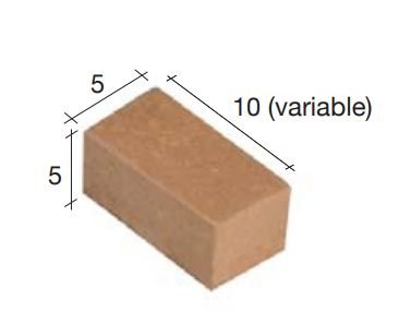 Bakstenen rood 10*5*5 mm; aedes ars