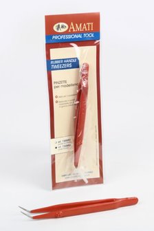 Pincet ge&iuml;soleerd, gebogen; amati