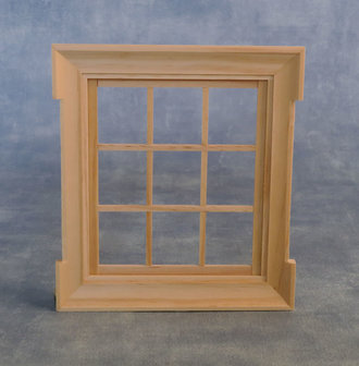 Grosvenor vierkant raamkozijn, 125*110 mm; poppenhuis