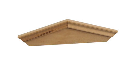 Houten fronton, afmeting: 125 x 32 x 9 mm 