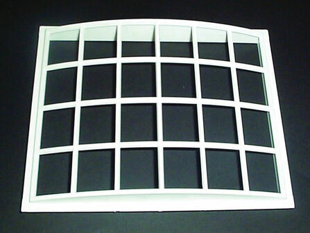 Kunststof raam met 24 ruiten, 128*159 mm; poppenhuis; poppenhuizen; hobby-en-modelbouw