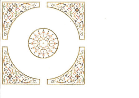 Elegant mozaik plafondsheet (papier)