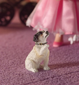 Fergie de Jack Russel; poppenhuis; miniaturen; schaal 1op12