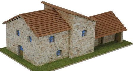 Aedes Ars; AE1419; Toscaanse villa; miniatuur diarama; modelbouw diarama;  miniatuur burchten; modelbouw burchten; echte steent