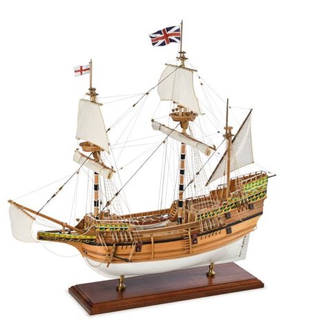 Mayflower; houten modelbouw; amati; AMATI; modelbouw boot; schaal 1op60; schaal 1:60; Amati; modelbouw schepen voor beginners; 