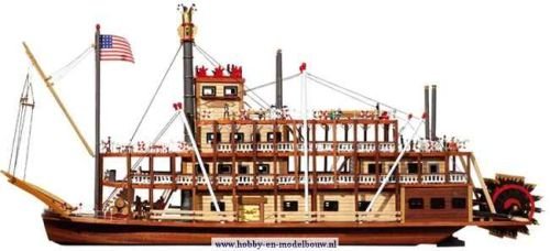 modelbouw schepen; OcCre; Occre modelbouw; modelbouw;  hobby en modelbouw; Verfpakket voor de Mississippi