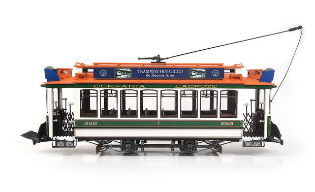 OC53010; Tram-Buenos-Aires-voor-spoor-G spoor G; modelbouw tram OcCre; Occre modelbouw; modelbouw; nederlandse bouwbeschrijving