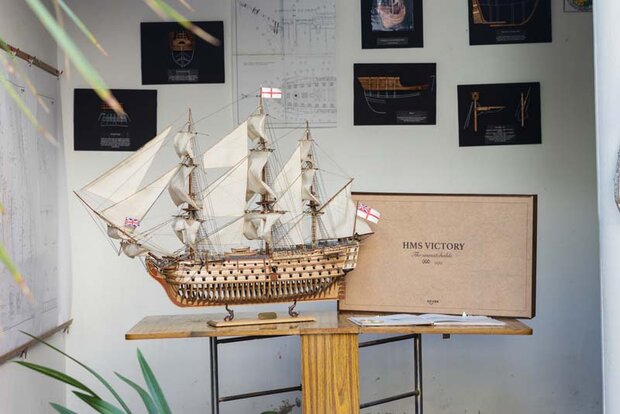 HMS Victory Houten Scheepsmodel 1:87