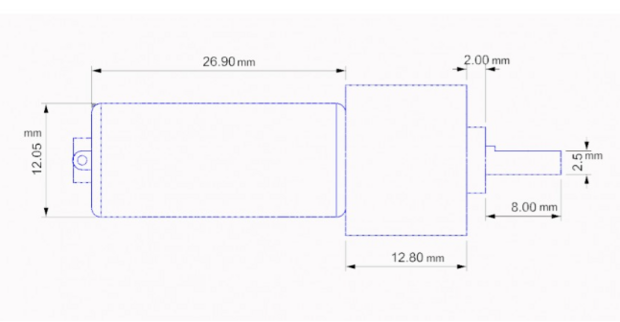 Micro-motor met lage snelheid 