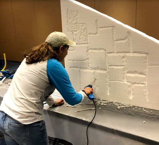 Industri&euml;le piepschuimsnijder