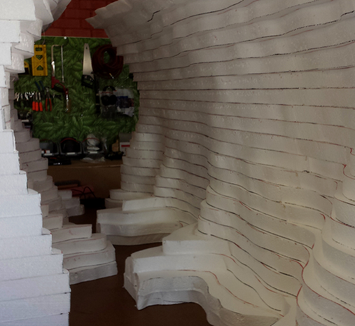 Industri&euml;le piepschuimsnijder