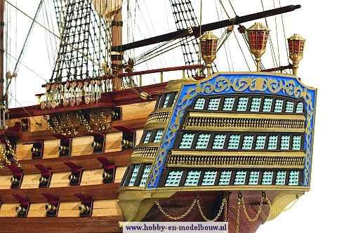 Santísima Trinidad; OC15800; Occre; Modelbouw schepen; Modelbouw; OcCre; Nederlandse bouwbeschrijving; 15800; modelbouw;