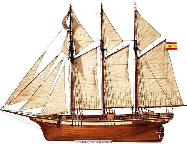  Cala Esmeralda; OC13002; modelbouw schepen; OcCre; Occre modelbouw; modelbouw; nederlandse bouwbeschrijving