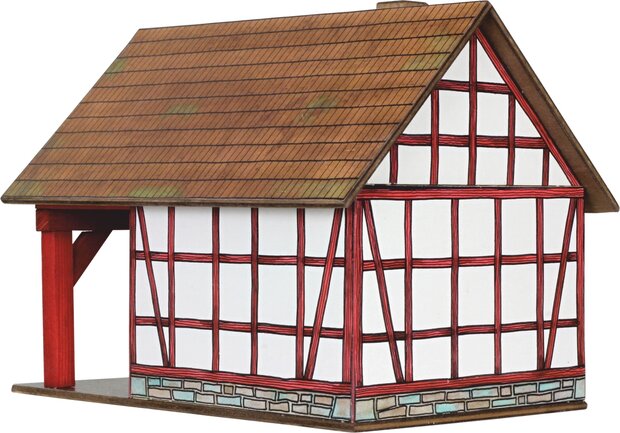 hobby en modelbouw; Betimmerde smederij; W38;  Walachia; houten speelgoed, houten modelbouw, schaal 1:32; 1:32; modelbouw;