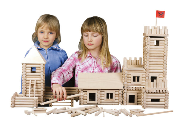 hobby en modelbouw; Variobox XL 184 stuks; W21;  Walachia; houten speelgoed, houten modelbouw, schaal 1:32; 1:32; modelbouw; ho