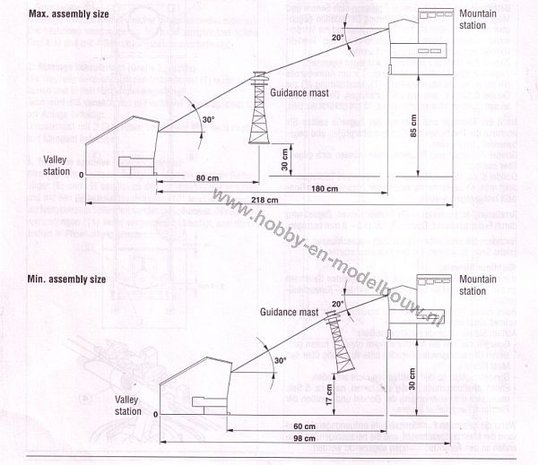 Brawa kabelbaan, Kerstdorp, Modelspoor, Spoor HO, Schaal 1:87, Schaal 1op87, Titles kabelbaan; brawa; brawa 6331; 6331