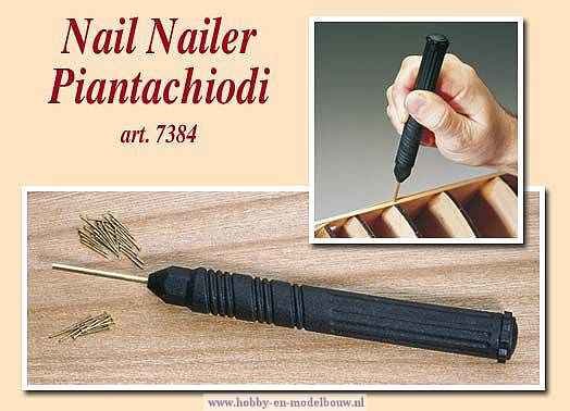 hobby en modelbouw; Messing nagels 10 mm.; AMATI; nagelduwer,spijkerduwer,nageldrijver; modelbouwer; miniaturisten.