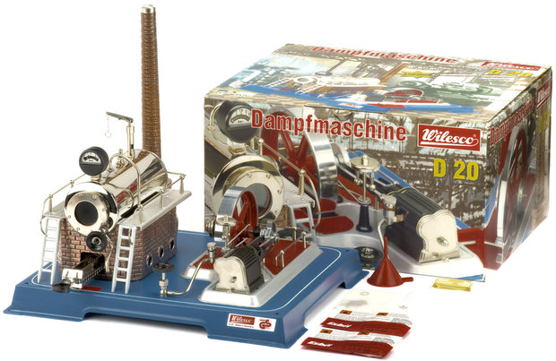 Stoommachinefabriek;  D20; wilesco;  stoommachines; scheepsstoommachine; stoomketels; stoomorgel; stoomtractor; stoomwals; wile