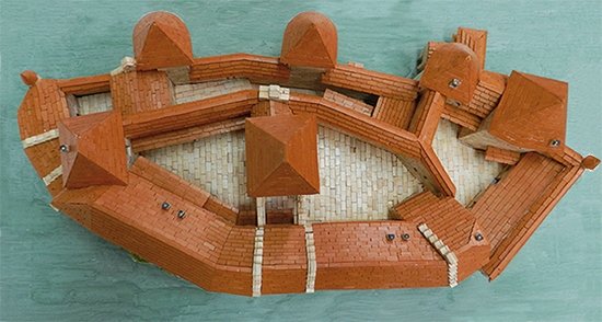 Aedes Ars; 1012; miniatuur kastelen; modelbouw kastelen;  miniatuur burchten; modelbouw burchten; echte steentjes; keramische s