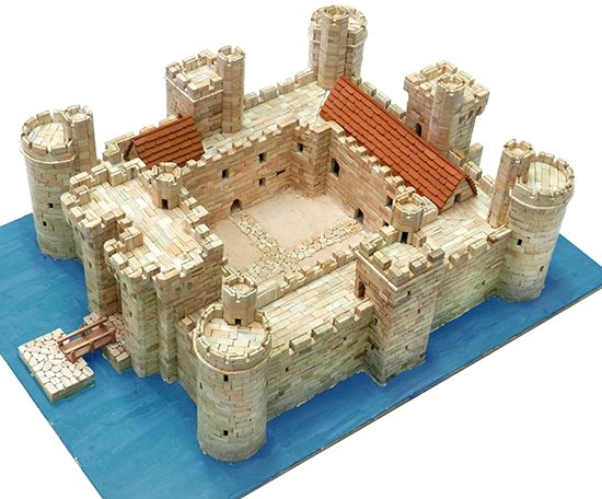 Aedes Ars; 1014; miniatuur kastelen; modelbouw kastelen;  miniatuur burchten; modelbouw burchten; echte steentjes; keramische s