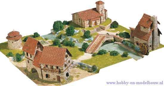 Aedes Ars; 1456; Rural Diorama; miniatuur diarama; modelbouw diarama;  miniatuur burchten; modelbouw burchten; echte steentjes;