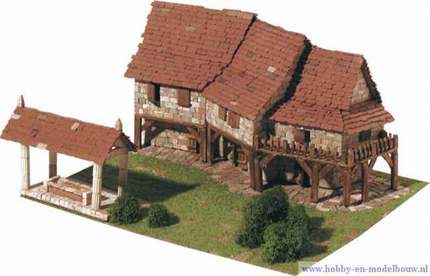 Aedes Ars; 1457; Rural village; miniatuur diarama; modelbouw diarama;  miniatuur burchten; modelbouw burchten; echte steentjes;