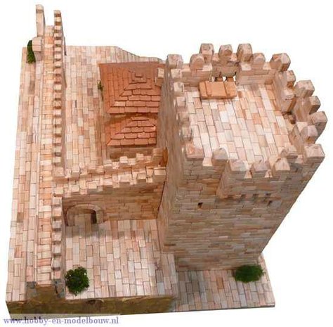 Aedes Ars; AE1264; Bujaco tower; miniatuur diarama; modelbouw diarama;  miniatuur burchten; modelbouw burchten; echte steentjes