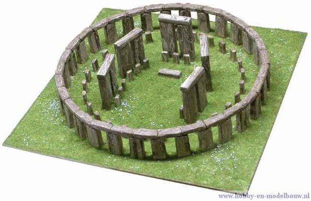 Aedes Ars; AE1268;Stonehenge; miniatuur diarama; modelbouw diarama;  miniatuur burchten; modelbouw burchten; echte steentjes; k