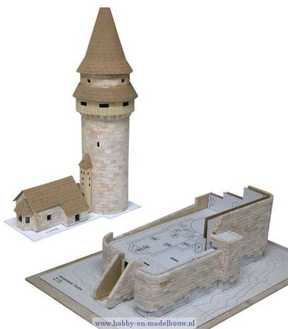 Aedes Ars; AE1269;Stramberk tower; miniatuur diarama; modelbouw diarama;  miniatuur burchten; modelbouw burchten; echte steentj