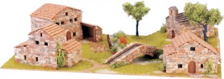 Domus Kits; 40204; Diorama 1 van echte baksteentjes; schaal 1:87; 1op87; miniatuur kastelen; modelbouw kastelen;  miniatuur bur